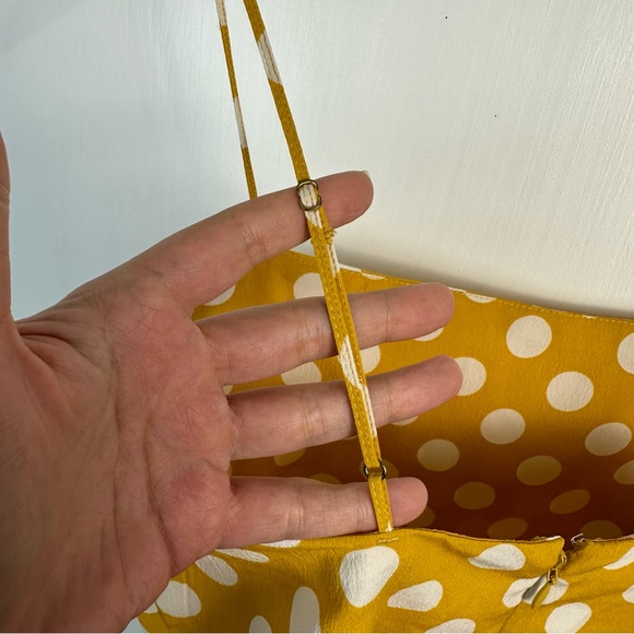 Volcom • Read the room yellow polka dot dress • Small - Picture 9 of 10
